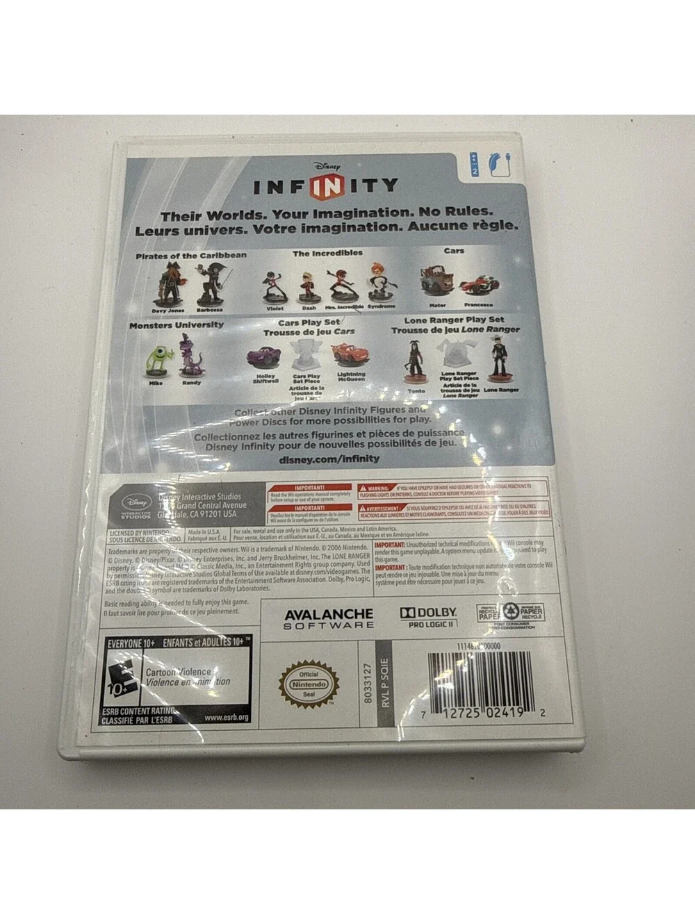 Disney Infinity - Nintendo Wii NEW